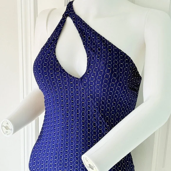 NEW w TAGS Trina Turk Adeline Asymmetrical Maillot One Piece Swimsuit (size 10)